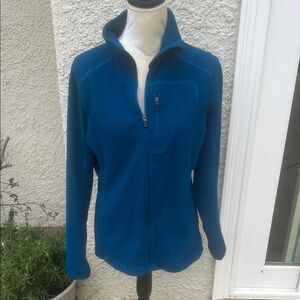 Duluth Trading Co Women's Park Point Blue Zip Fleece Jacket Size S